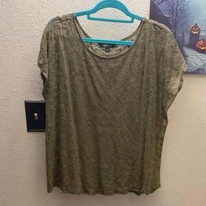Ralph Lauren Olive Lace Blouse